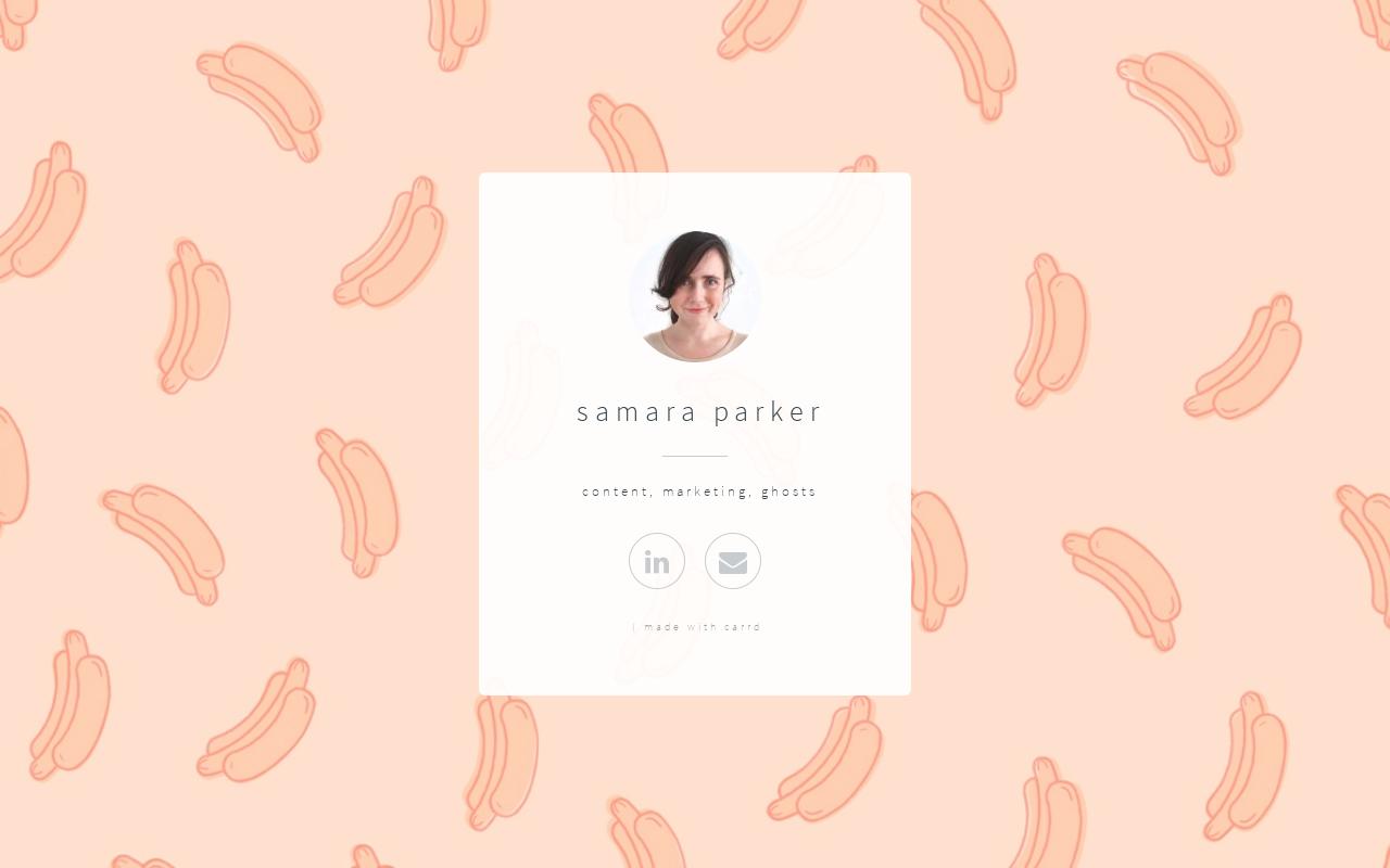Carrd profile picture for @samara